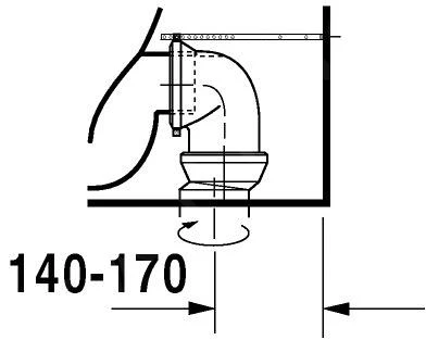 Duravit Starck 2 - Staande Duoblokpot, Met WonderGliss, Wit 21450900001 - Afbeelding 9