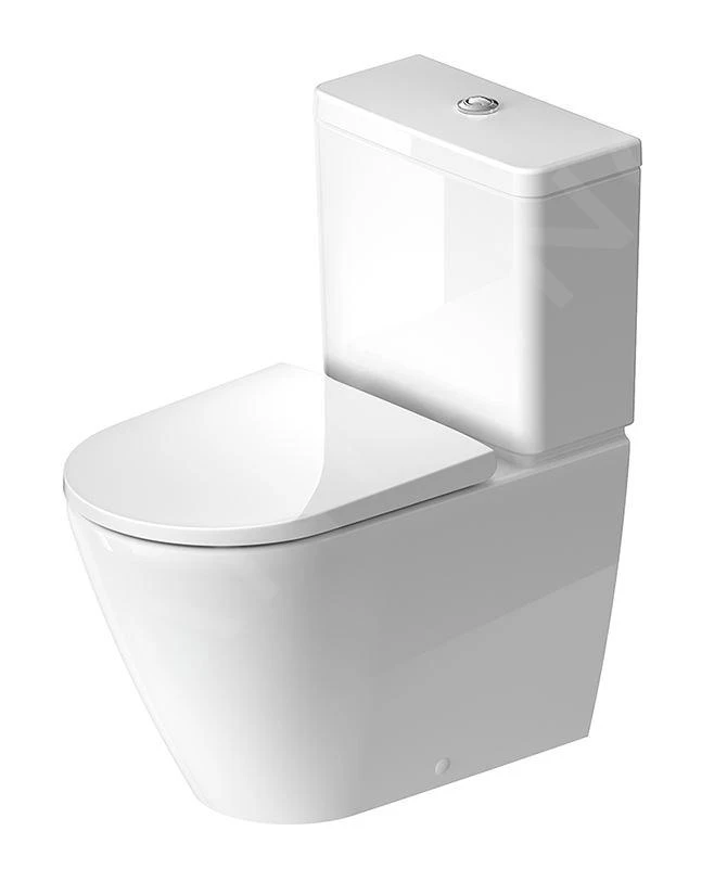 Duravit D-Neo - Duoblok Toilet, Vario Afvoer, Rimless, HygieneGlaze, Wit 2002092000 - Afbeelding 4