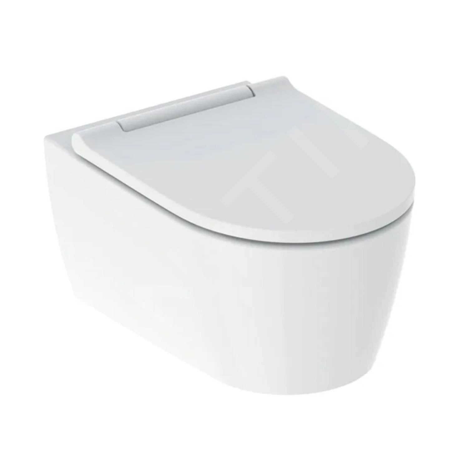 Geberit ONE - Hangend Toilet Met Wc Bril SoftClose, TurboFlush, Mat Wit/ Glanzend Chroom 500.202.JT.1