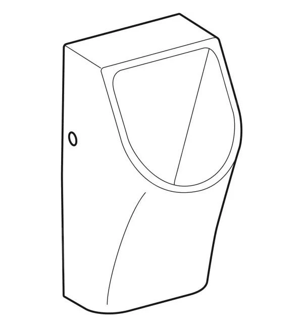 Geberit Smyle - Urinoir, Waterloos, Wit 500.255.01.1 - Afbeelding 3