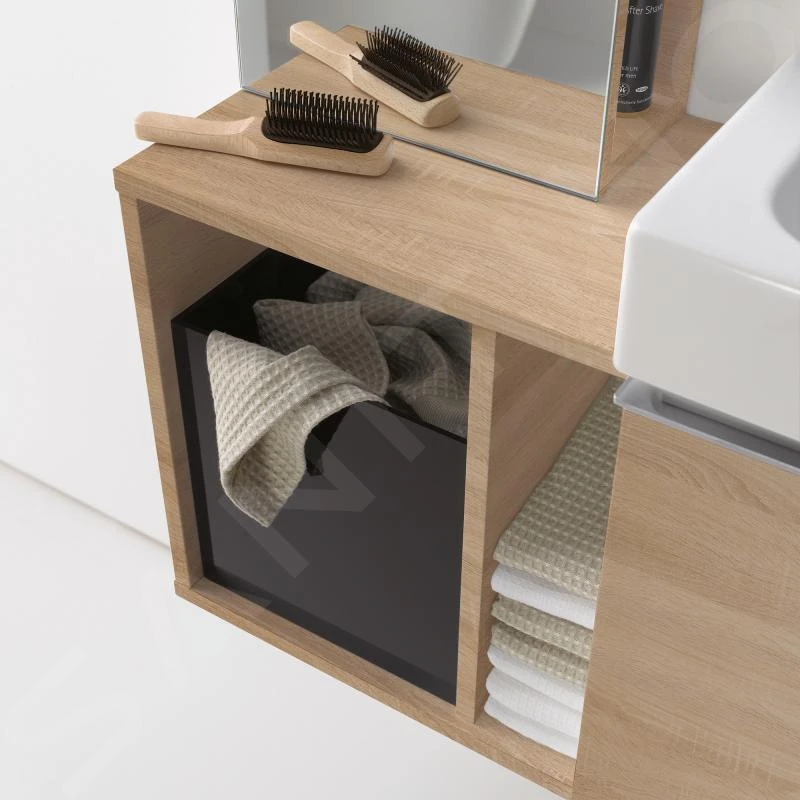 Geberit ICon - Fontein Onderbouw Zijkast 370x400x245 Mm, Eikehout 841139000 - Afbeelding 3