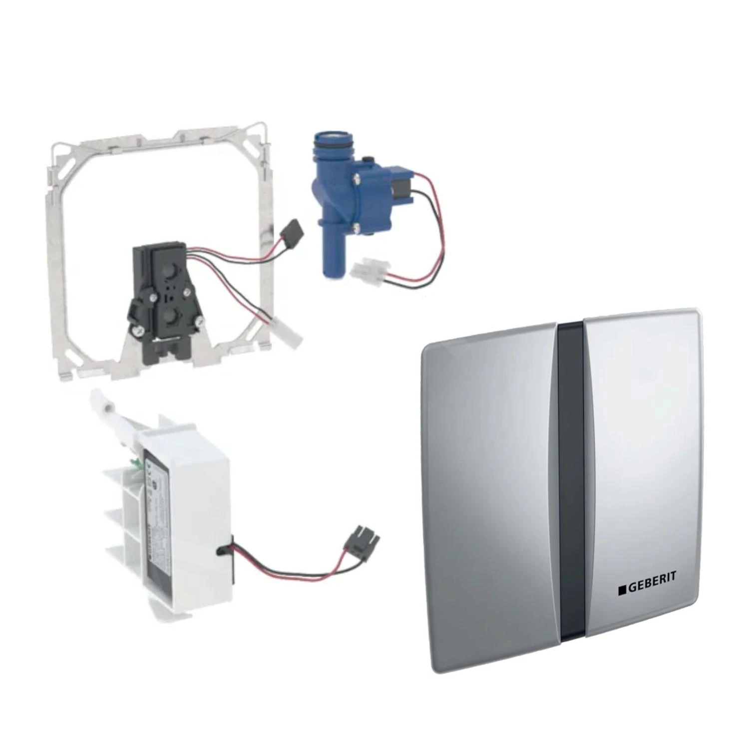 Geberit Spoelsystemen - Elektronische Bedieningsplaat Voor Urinoir, Netvoeding, Mat Wit 115.802.46.5 - Afbeelding 3
