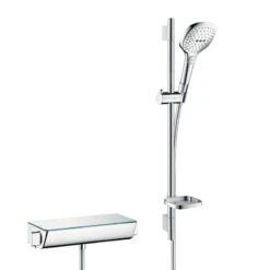 Hansgrohe Raindance Select E - 120 Doucheset Met Ecostat Select Thermostaat, 3jet, Chroom 27038000