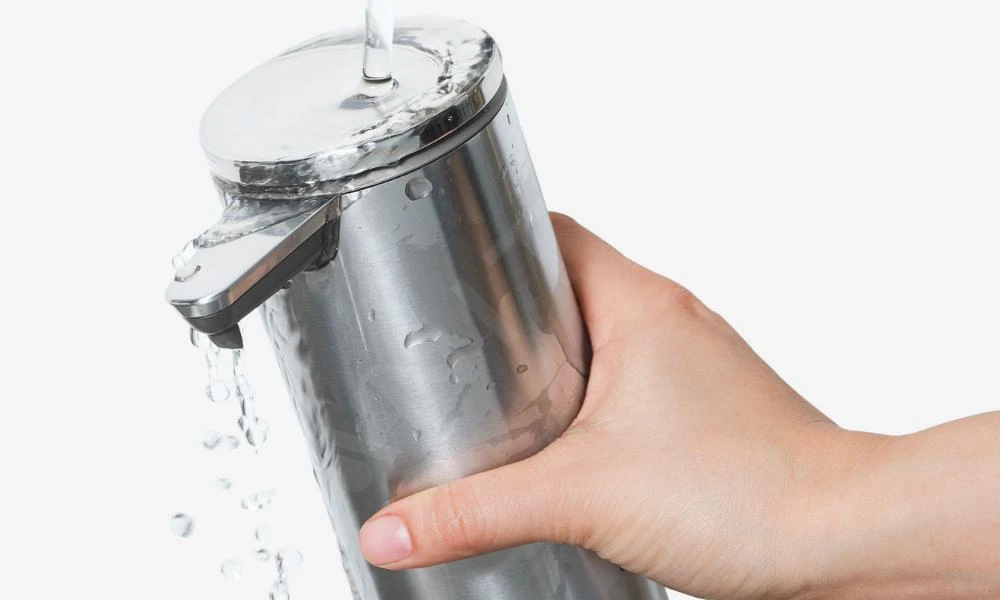 Simplehuman Badkamer Accessoires - Zeepdispenser Met Sensor, 266 Ml, Gebrosteld Rvs ST1043 - Afbeelding 5