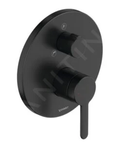 Duravit C.1 - Inbouw Thermostatische Badkraan, Voor 2 Functies, Mat Zwart C15210012046