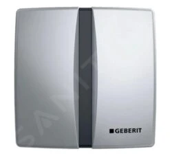 Geberit Spoelsystemen - Urinoirstuursysteem Met Elektronische Spoelactivering Type 30, Batterijvoeding, Mat Chroom 115.804.46.5