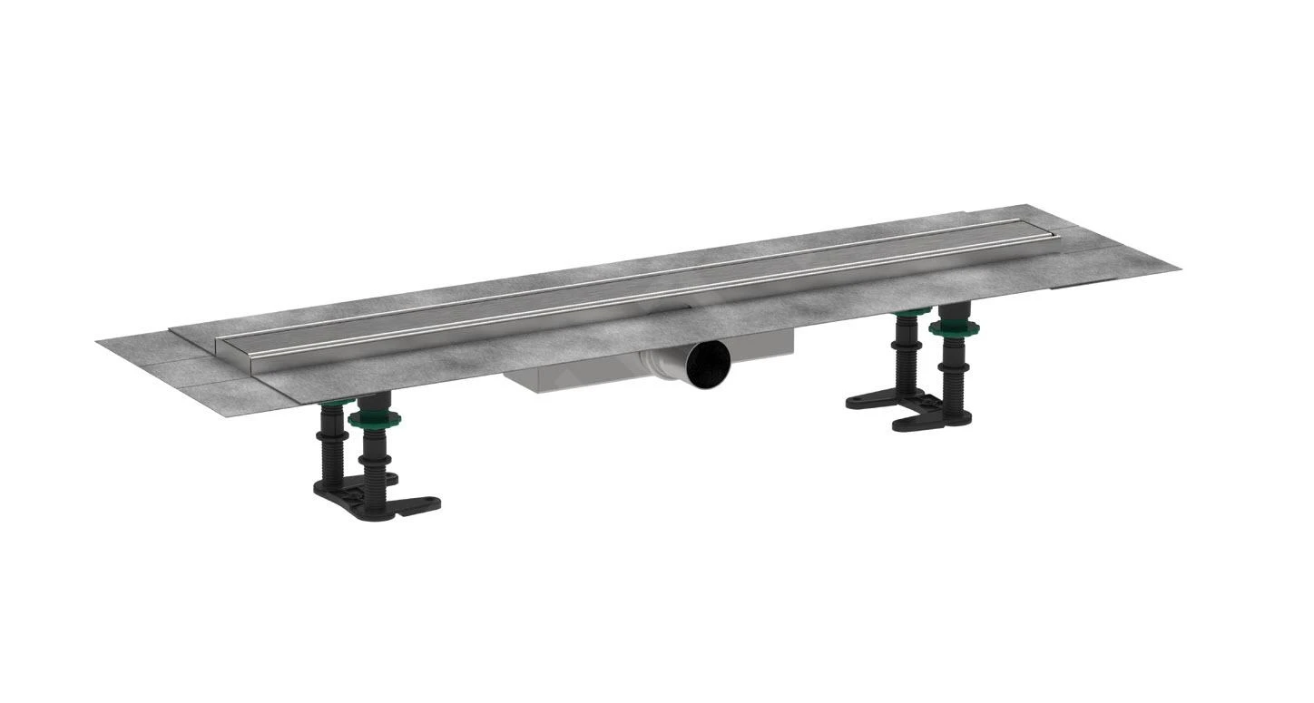 Hansgrohe RainDrain Compact - Douchegoot 70 Cm, Met Rooster, Geborsteld Roestvrij Staal 56164800