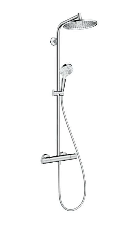 Hansgrohe Crometta - Showerpipe S 240 Doucheset Met Thermostaat, EcoSmart 9 L/min, Chroom 27268000