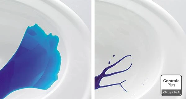 Villeroy & Boch O.novo - Compact Urinoir Voor Deksel, Achterzijde, Met Vlieg, CeramicPlus, Alpine Wit 755706R1 - Afbeelding 4