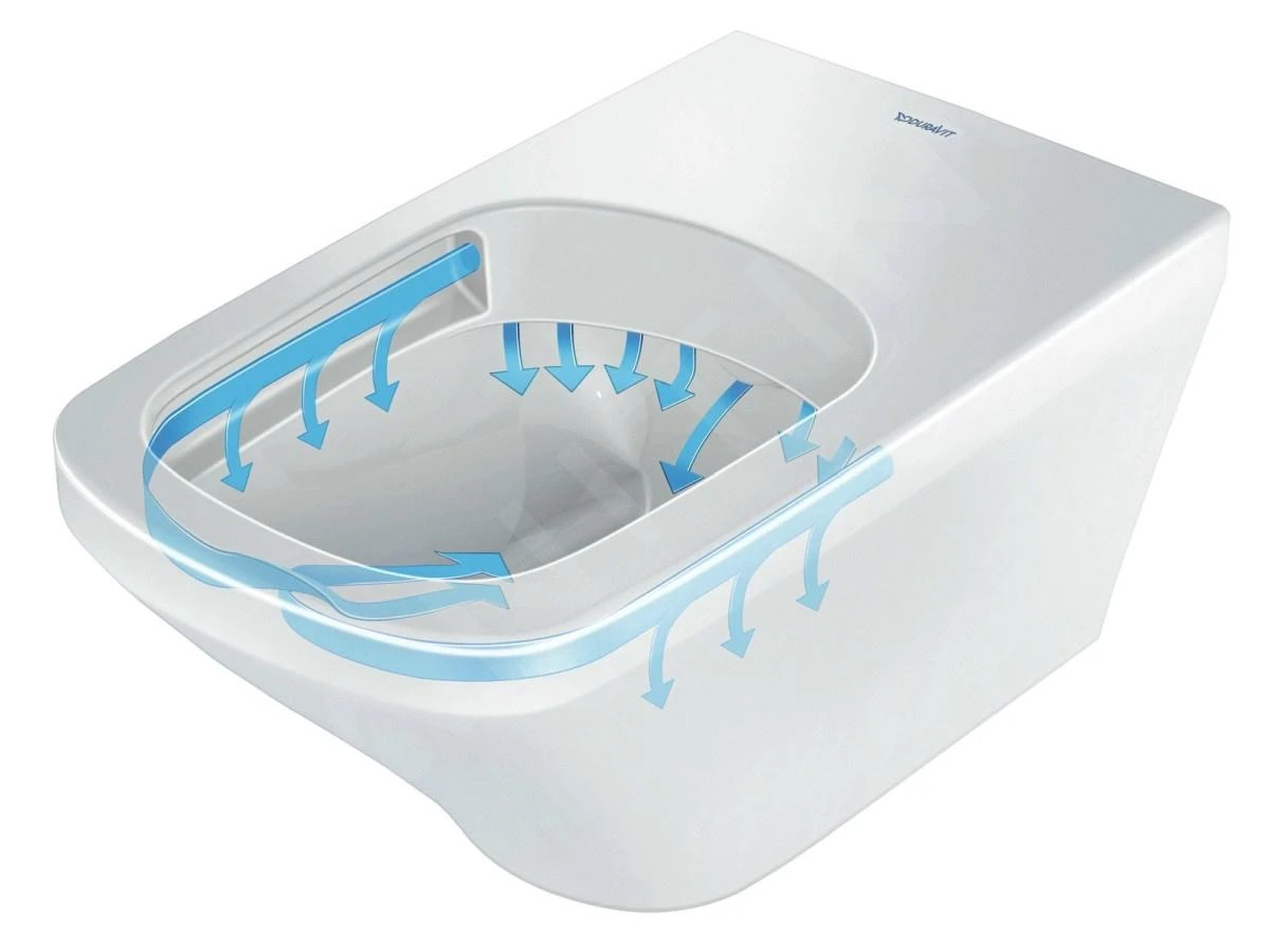 Duravit ME By Starck - Urinoir, Achterste Inlaat, Rimless, WonderGliss, Wit 28123000001 - Afbeelding 4