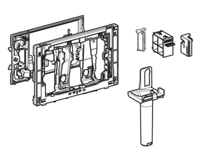 Geberit Toebehoren - Houder Voor Duofresh Stick, Glanzend Chroom 115.063.21.1 - Afbeelding 2