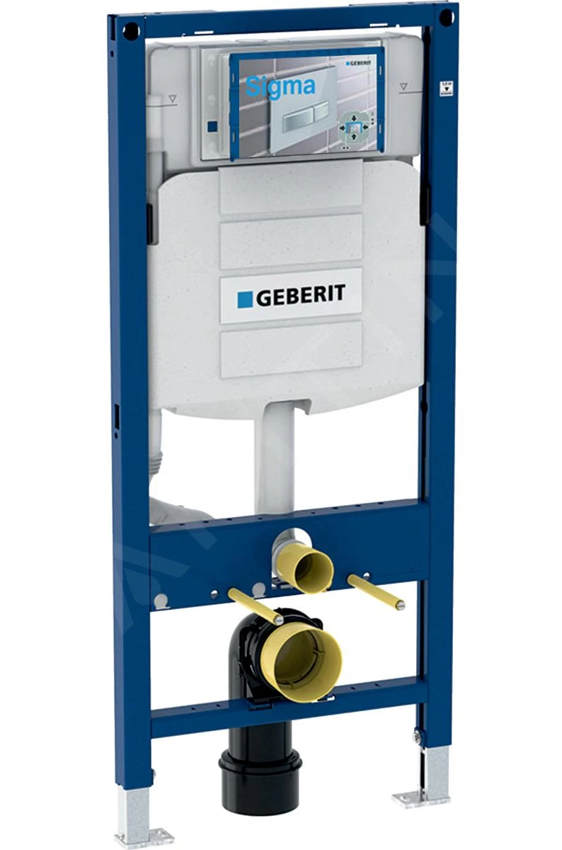 Geberit Duofix - Set Voorwandinstallatie, Closet Alpha Met WC-zitting, Bedieningspaneel Sigma01, Mat Chroom 111.300.00.5 NR3 - Afbeelding 3