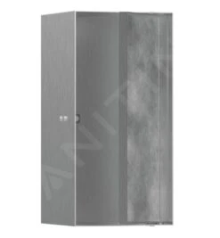Hansgrohe XtraStoris Rock - Inbouwnis, Met Deur, 300x150x140 Mm, Geborsteld Rvs 56088800