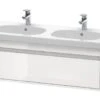 Duravit Ketho - Wastafelonderkast 410x1150x455 Mm, 1 Lade, Glanzend Wit KT666902222
