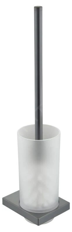 Keuco Edition 11 - WC-borstel Met Houder, Mat Glas/zwart Chroom Geborsteld 11164139000