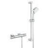 Grohe Grohtherm 1000 Performance - Douchekraan Met Thermostaat Opbouw, 2 Jets, Chroom 34783000